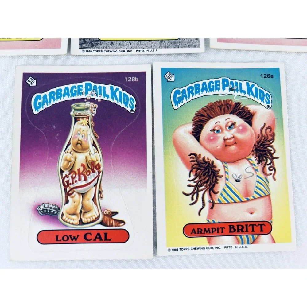 Vintage 1986 Garbage Pail Kids Stickers - Topps GPK Cards Lot Of‎ 5 Rose Oak Cal